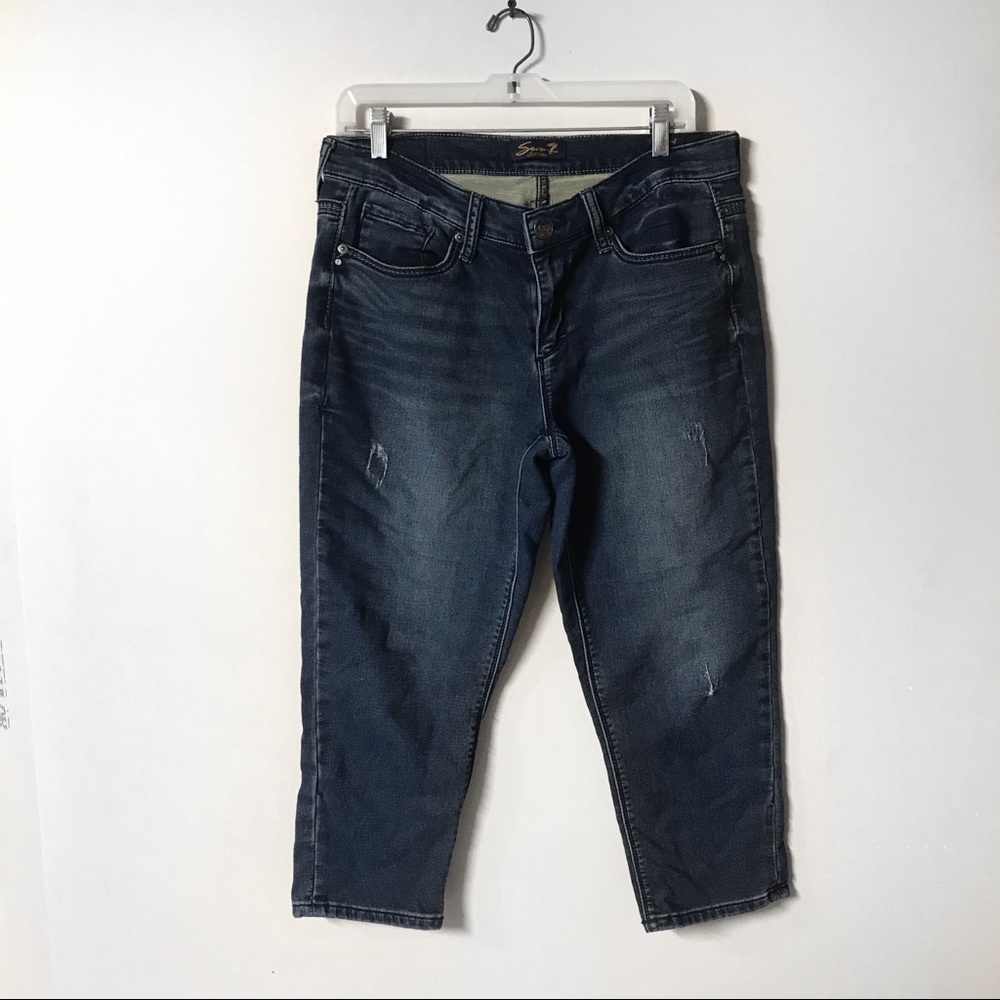 Silver Girlfriend Capri Jeans